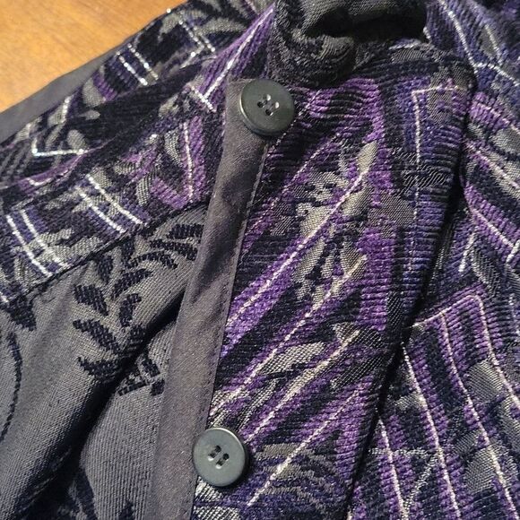 VTG COLDWATER CREEK 1990s Metallic Surrealism Asian Interchangeable Jacket - Picture 6 of 10